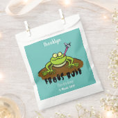 Frösche herrschen lustig-grüner Frosch-Cartoon Geschenktütchen (Ausgeschnitten)
