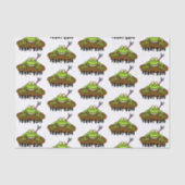 Frösche herrschen lustig-grüner Frosch-Cartoon Seidenpapier (Vorderseite)