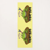 Frösche herrschen lustig-grüner Frosch-Cartoon Yogamatte (Rückseite)