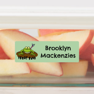 Frösche herrschen lustige, grüne Froschfrösche Car Etiketten