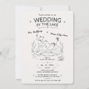 Frösche Hochzeit am See Hochzeitstanz Einladung