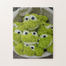 Frösche im Korb Puzzle, 28 cm x 36 cm, 252 Teile