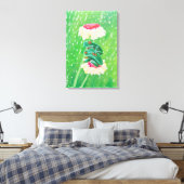 Frösche im Regen Leinwanddruck (Insitu (Schlafzimmer))