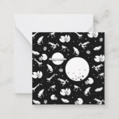 Frösche im Weltraum Mitteilungskarte (Vorderseite)