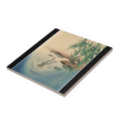 Frösche in einem Teich, japanische Kunst circa Fliese (Seite)