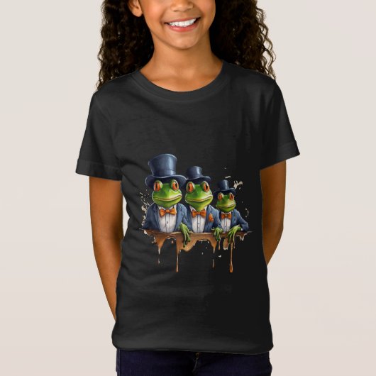 Frösche in Elegance T-Shirt (Vorderseite)