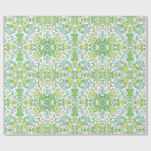 Frösche in jeder Ecke dieses schlanken Musters Geschenkpapier (Flach)