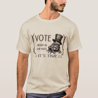 Frösche in Zylinderhüten T-Shirt