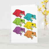 Frösche Karte (Gelbe Blume)