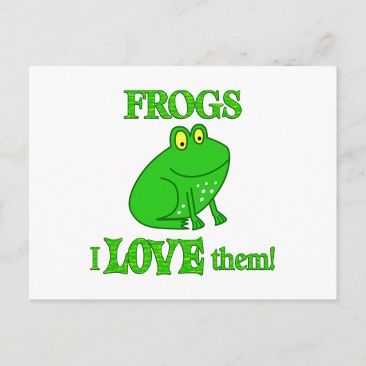 Frösche Liebe Postkarte (Vorderseite)