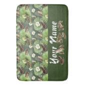 Frösche-Lilienmuster Badematte (Vorderseite Vertikal)