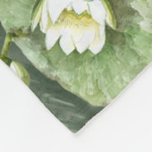 Frösche-Lilienmuster Fleecedecke (Ecke)