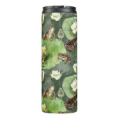 Frösche-Lilienmuster Thermosbecher (Rückseite)