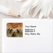 Frösche Lily Pads Moon Illustration (Insitu)