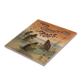 Frösche Lily Pads Moon Illustration Fliese (Seite)