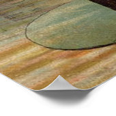 Frösche Lily Pads Moon Illustration Poster (Ecke)