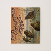 Frösche Lily Pads Moon Illustration Puzzle (Vertikal)