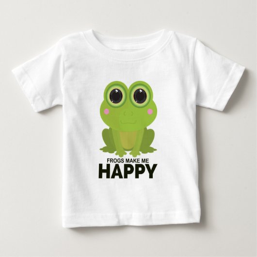 Frösche machen mich glücklich baby t-shirt (Vorderseite)