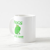 Frösche machen mich glücklich kaffeetasse (Vorderseite Links)