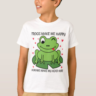 Frösche machen mich glücklich, Menschen machen m T-Shirt