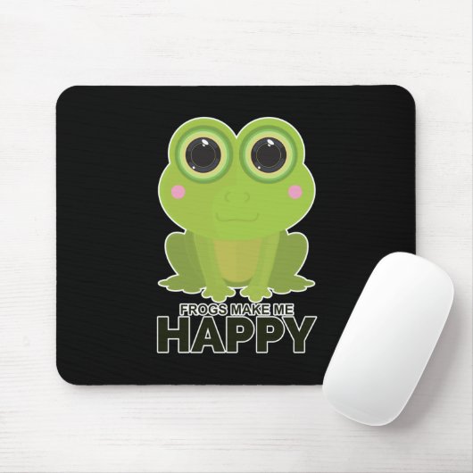 Frösche machen mich glücklich mousepad (Mit Mouse)