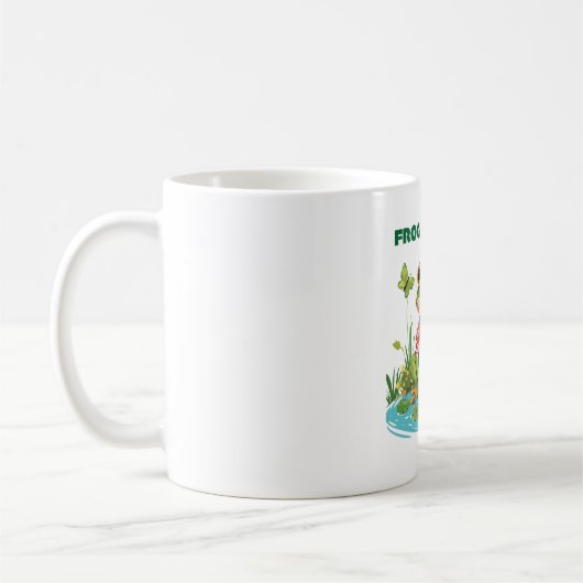 Frösche machen Spaß Kaffeetasse (Links)