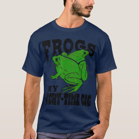 Frösche mein Gig Frosch in der Nacht Jäger Geschen T-Shirt (Vorderseite)