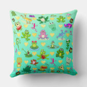 Frösche mit Herz Kissen (Rückseite)