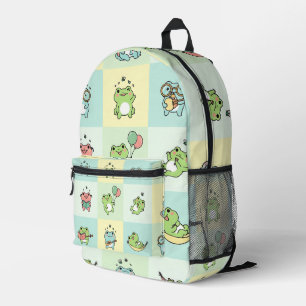 Frösche mit kleinen Hobbys Bedruckter Rucksack