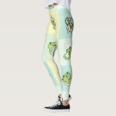 Frösche mit kleinen Hobbys Leggings (Links)