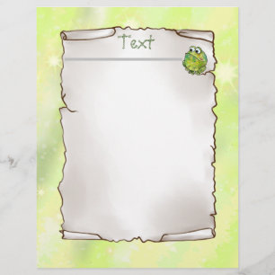 Frösche Notizbuch Briefbogen