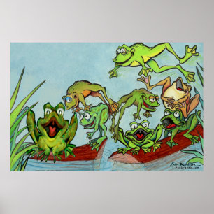 Frösche Poster