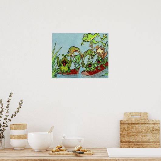 Frösche Poster (Küche)