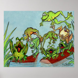 Frösche Poster