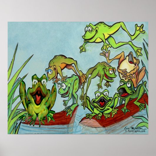 Frösche Poster (Vorne)