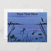 Frösche Postkarte (Vorne/Hinten)