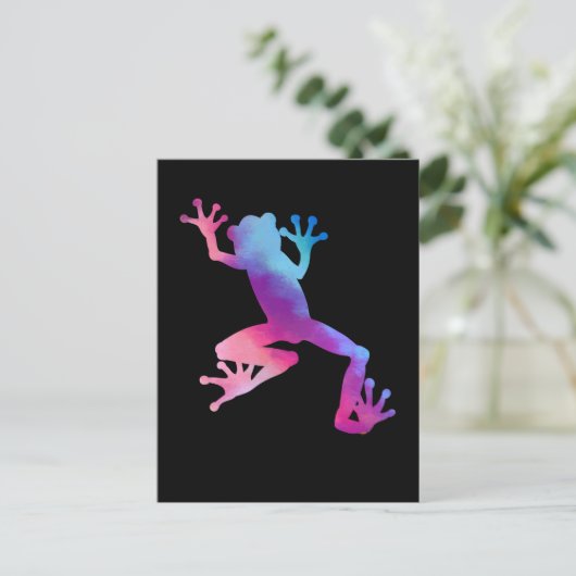 Frösche Postkarte (Stehend Vorderseite)