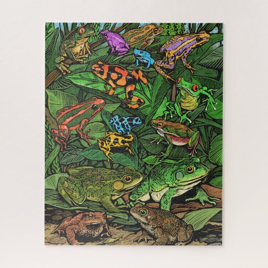 Frösche Puzzle (Vertikal)