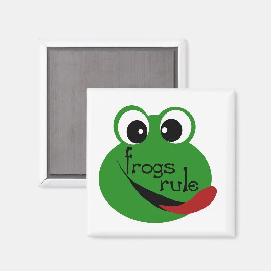 Frösche Regel T - Shirt und Geschenke Magnet (Vorderseite/Rückseite)