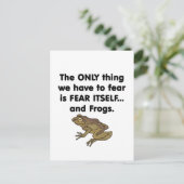 Frösche selbst 1 postkarte (Stehend Vorderseite)