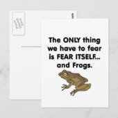 Frösche selbst 1 postkarte (Vorne/Hinten)