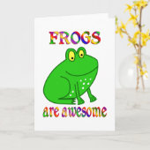 Frösche sind fantastisch karte (Gelbe Blume)