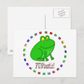 Frösche sind funtastisch postkarte (Vorne/Hinten)
