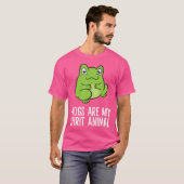Frösche sind mein Geist tierischer Funny Funny Lov T-Shirt (Vorne ganz)