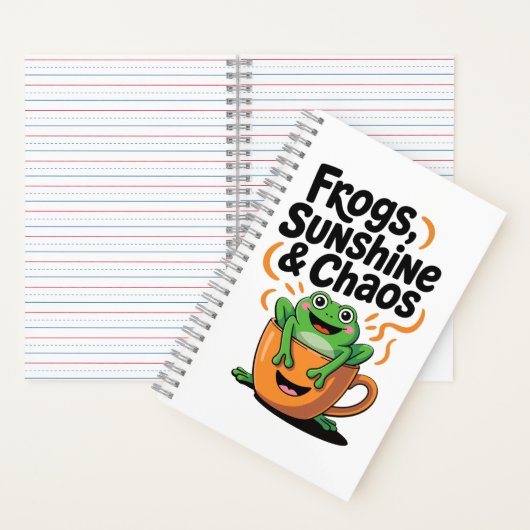 Frösche, Sonnenschein und Chaos - Niedlicher Frosc Notizblock (Innen)
