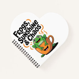 Frösche, Sonnenschein und Chaos - Niedlicher Frosc Notizblock