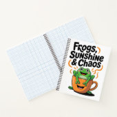 Frösche, Sonnenschein und Chaos - Niedlicher Frosc Notizblock (Innenseite)