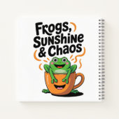 Frösche, Sonnenschein und Chaos - Niedlicher Frosc Notizblock (Rückseite)