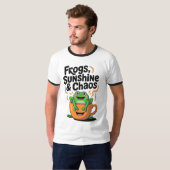 Frösche, Sonnenschein und Chaos - Niedlicher Frosc T-Shirt (Vorne ganz)