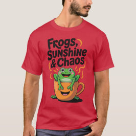Frösche, Sonnenschein und Chaos - Niedlicher Frosc T-Shirt